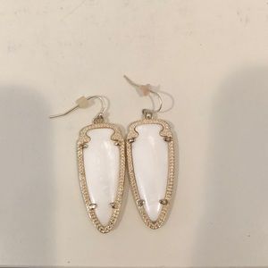 Kendra Scott White Earrings
